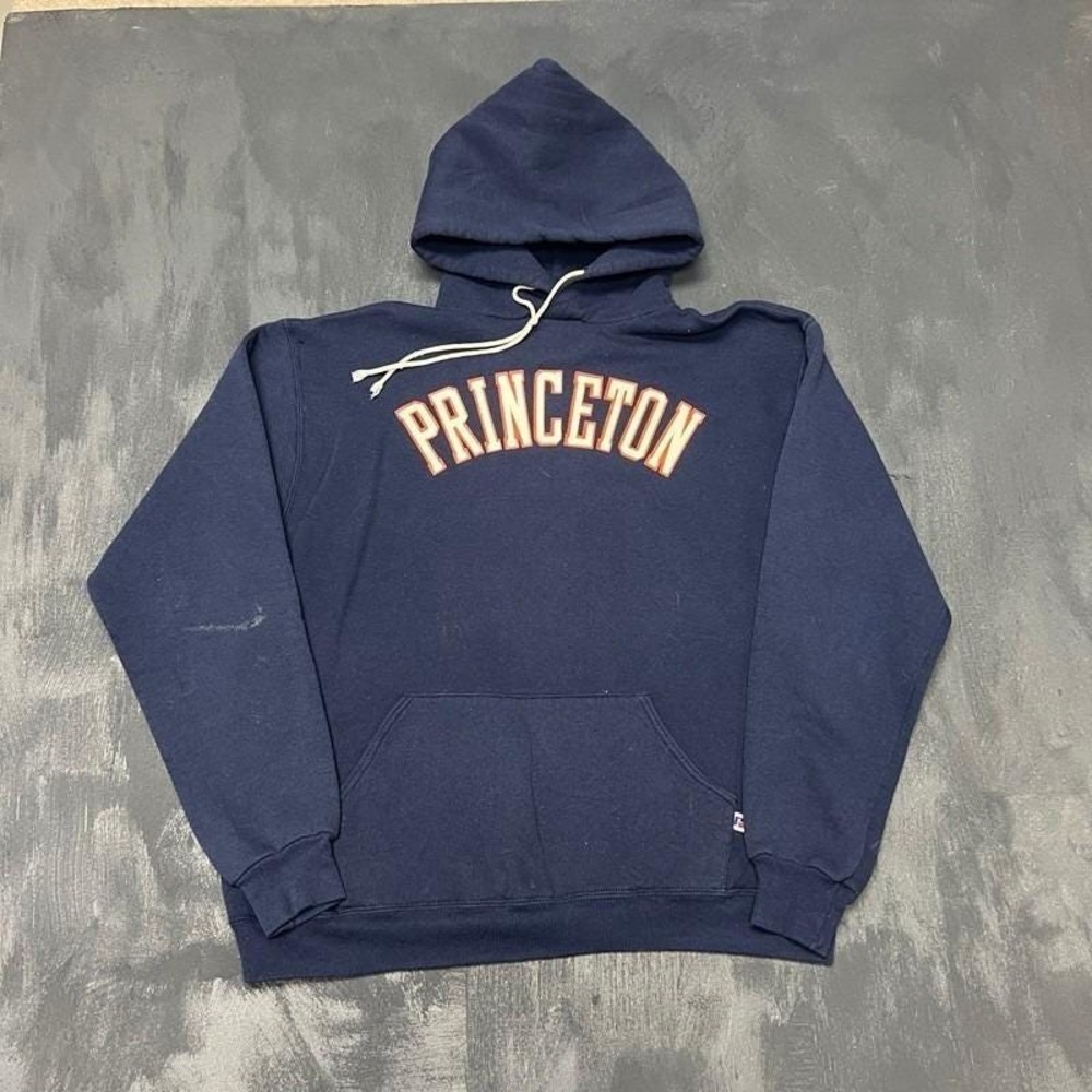 Vintage Princeton University Hoodie Mens Large Blue 1980s‎ Russell Athletic